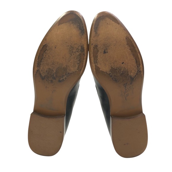 Madewell Women's The Frances Leather Almond Toe Slip On Loafer Size 8.5 Black - Picture 11 of 11
